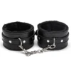 Black Faux Fur Handcuffs