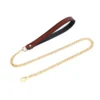 Collar Leash（orange & gold)
