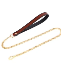 Collar Leash（orange & gold)