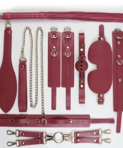 Alternative view of 8-Piece Burgundy Bondage Kit
