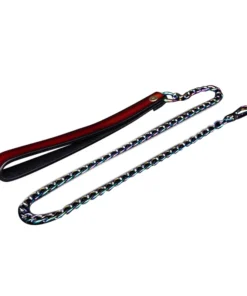 Orange Colorful Chain Leash