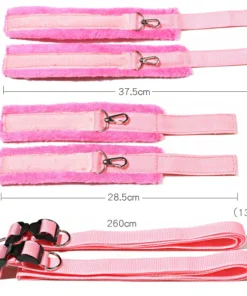 Pink Bed Restraint Set