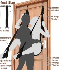 Adjustable Door Sex Swing with Padded Seat