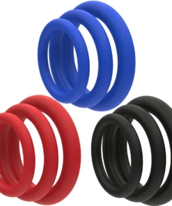 3-Pack Soft Silicone Cock Rings