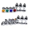 Colorful Jewel Metal Stainless Butt Plug(Small)