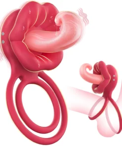 Tongue Vibrating Cock Ring