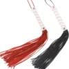 White Spiral Wrapped Handle Floggers