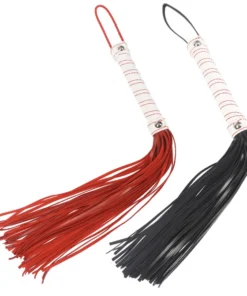 White Spiral Wrapped Handle Floggers