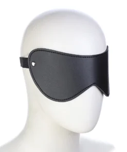 Alternative view of Classic Black Leather Paddle with Silver Rivets