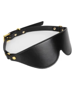 Alternative view of 3D Faux Leather Blindfold Eye Mask – 5 Colors