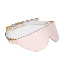 Blush Pink Leather Blindfold