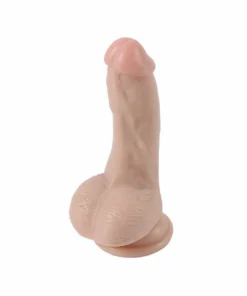 6.3" Realistic Silicone Dildo with Suction Cup – Flesh Tone