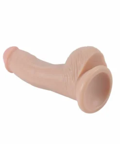 Alternative view of 6.3" Realistic Silicone Dildo with Suction Cup – Flesh Tone