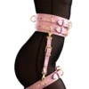 Burgundy BDSM Restraint Set（Pink）