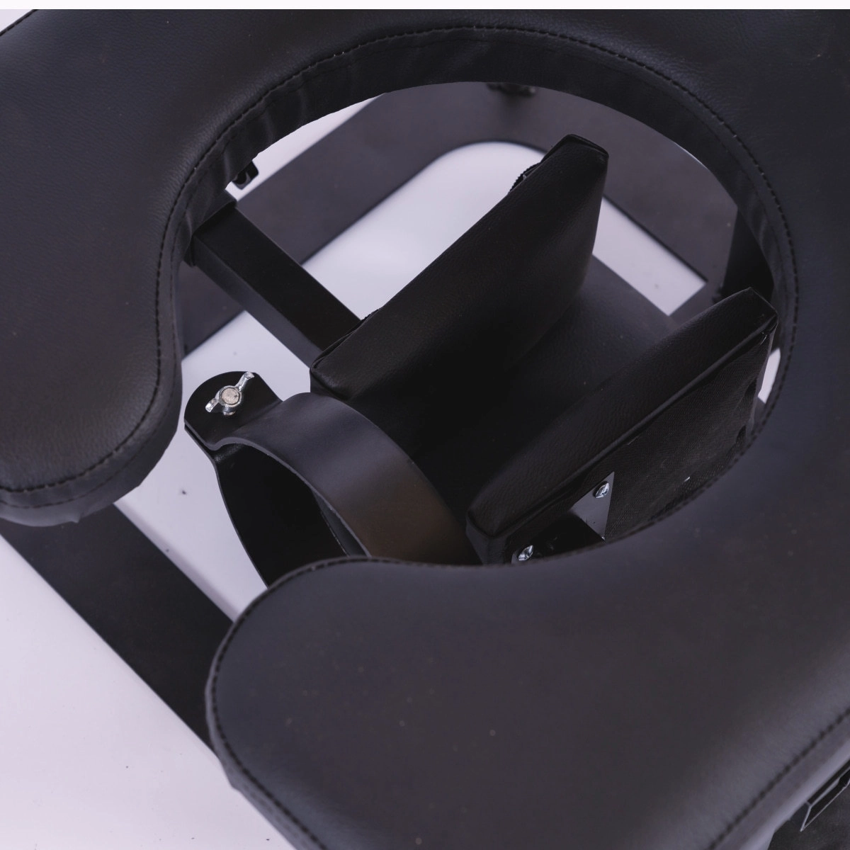 Heavy-Duty BDSM Restraint Chair with Bow - Image 4