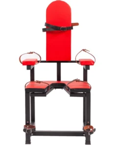 Professional Red Bondage Chair with Full Restraints