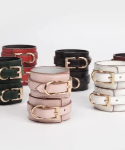 Alternative view of Faux Leather Double-Strap Cuffs