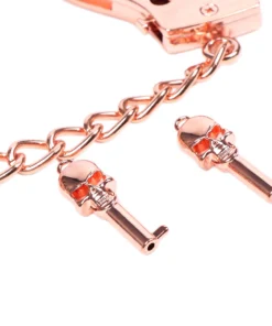 Alternative view of Rose Gold Skull Key Handcuffssimple