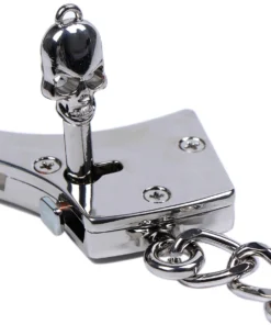 Silver Skull Key Metal Handcuffs