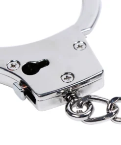 Alternative view of Silver Skull Key Metal Handcuffs