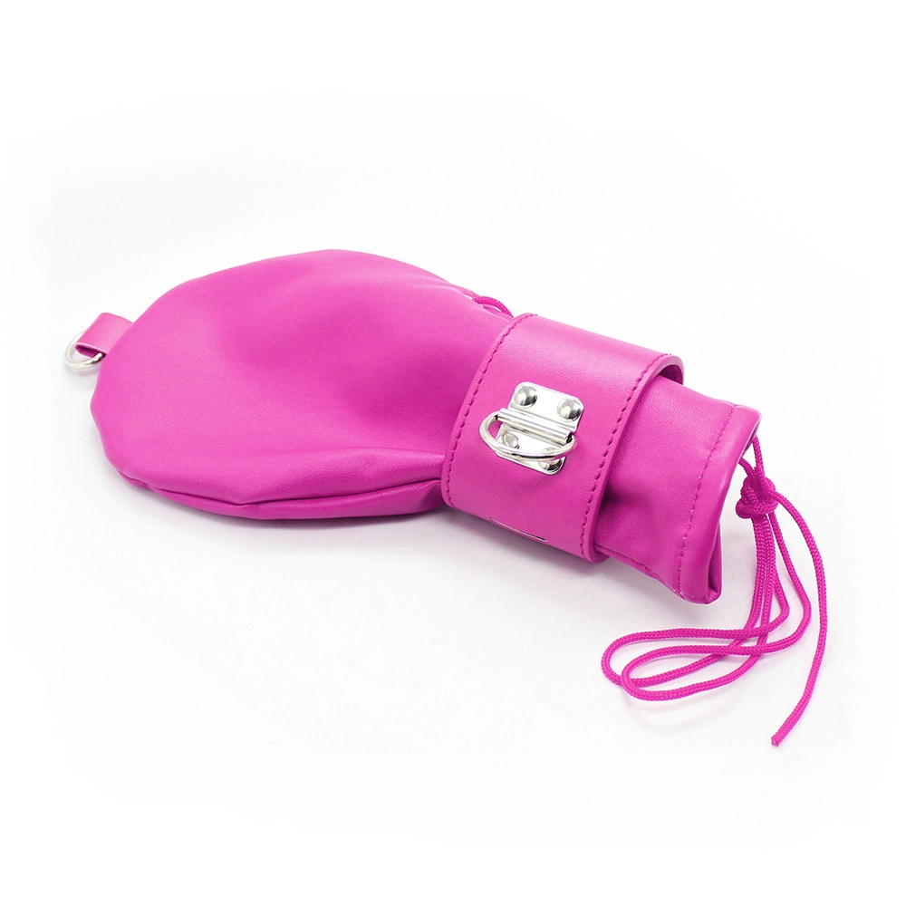 Rose Pink Bondage Mittens - Image 4