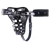 Black Caged Male Chastity Belt